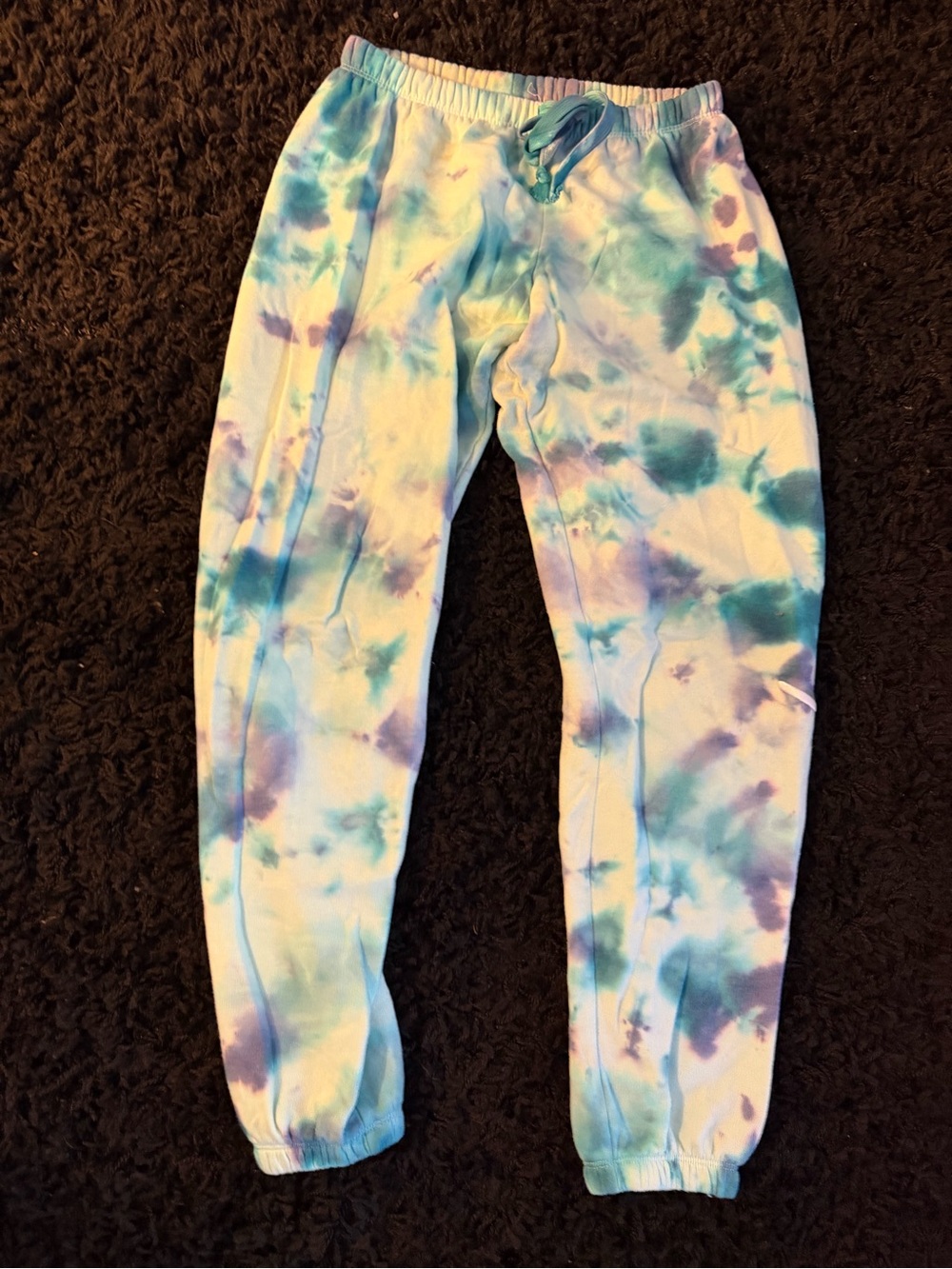 PINK Victoria's Secret Kids Tie-Dye Joggers - Blue & Purple